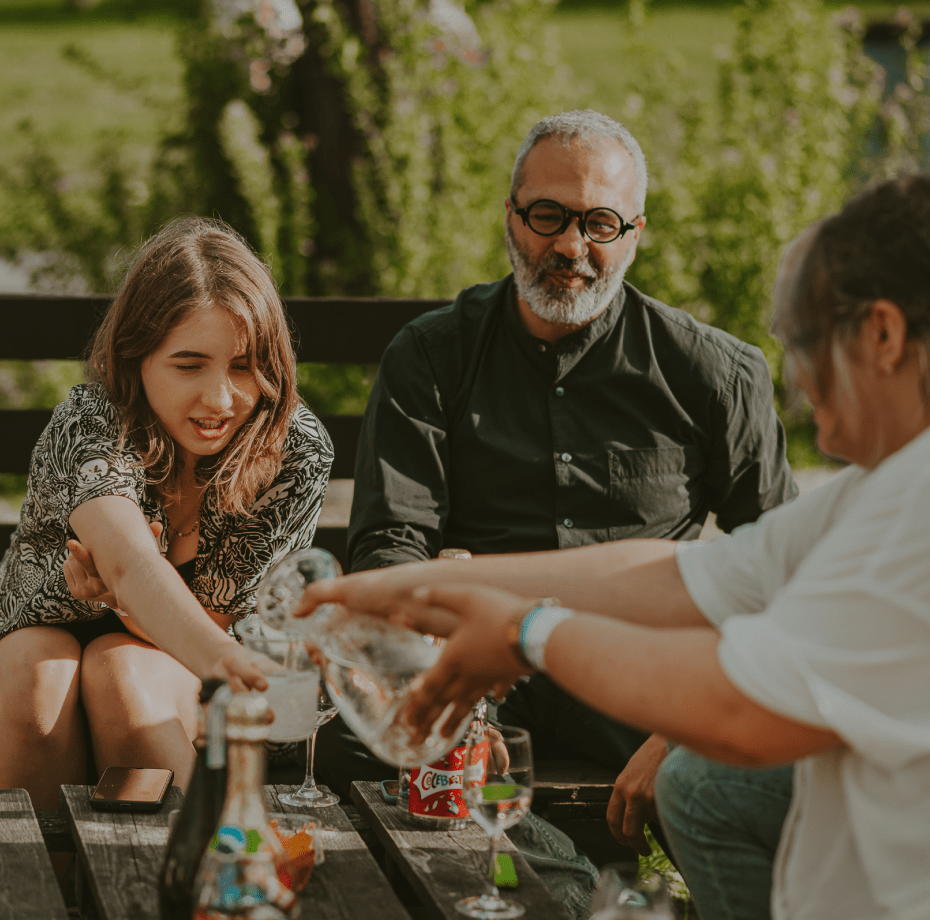 Two people working at Apptension during an integration event